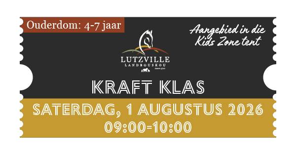 Kraft Klas Saterdag (4-7 Jaar)