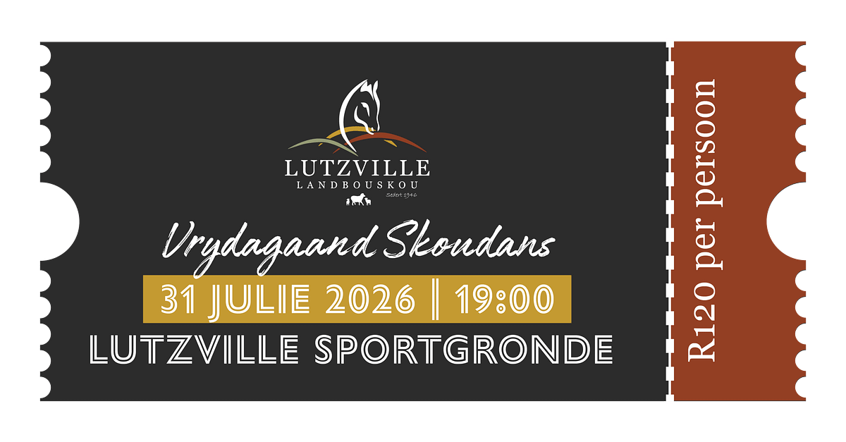 Skoudans | 31 Julie 2026 (19:00)