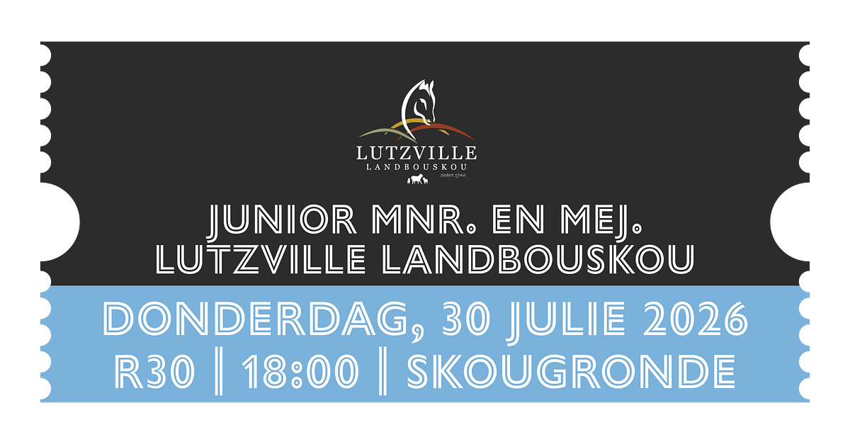 Junior Mnr. en Mej. Lutzville Landbouskou